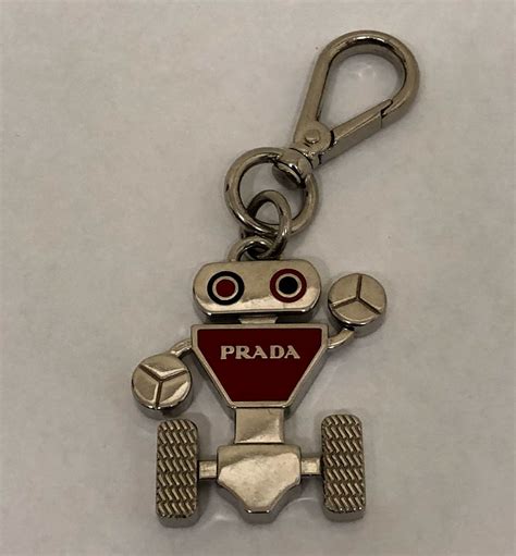 prada robot keychain replica|prada 6 key holder.